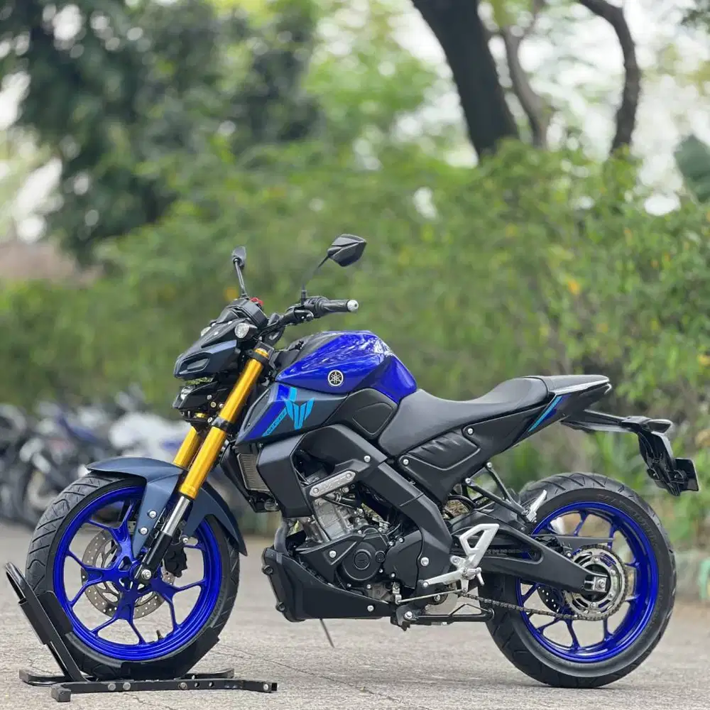 YAMAHA MT15 BIRU 2023 KM 6K PAJAK PANJANG SUPERB