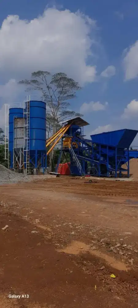Batching Plant Mobile Wetmix 60–70 m³/jam, Efisien & Harga nego