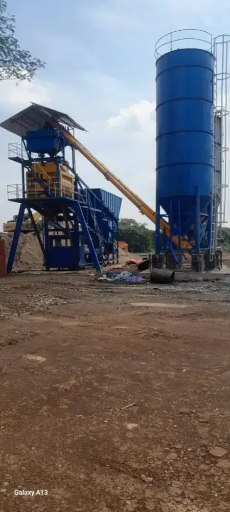 Batching Plant Mobile Wetmix 60–70 m³/jam, Efisien & Harga nego