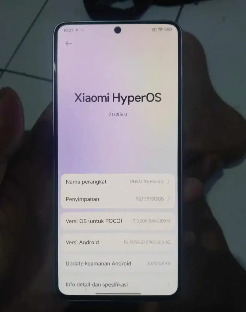 Poco X6 Pro 5G hp+chas