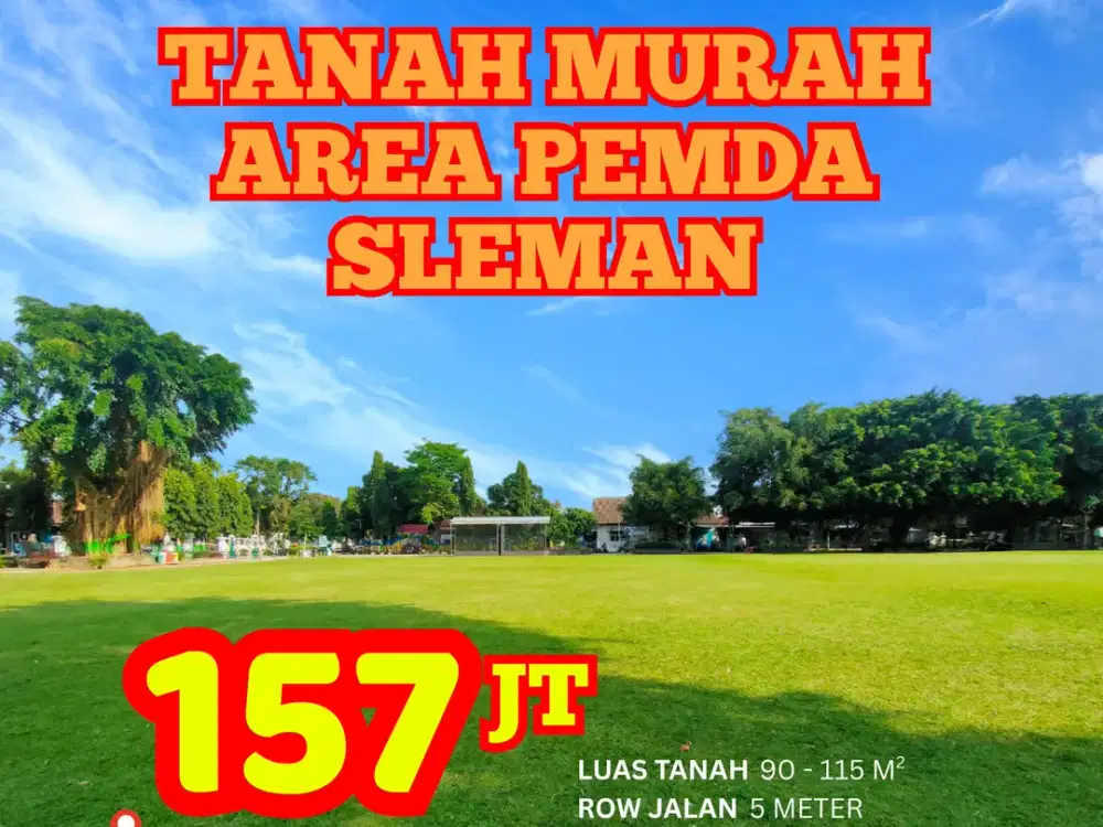 Tanah Termurah Belakang Kantor BPN Sleman