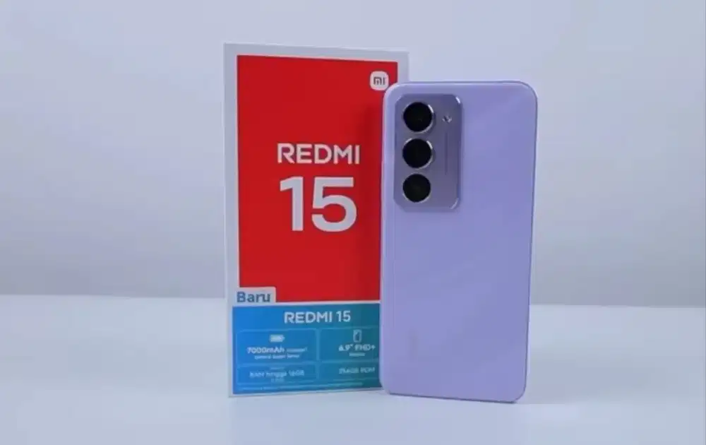 REDMI 15 RAM 8GB+8GB/128GB BERGARANSI RESMI 15BULAN
