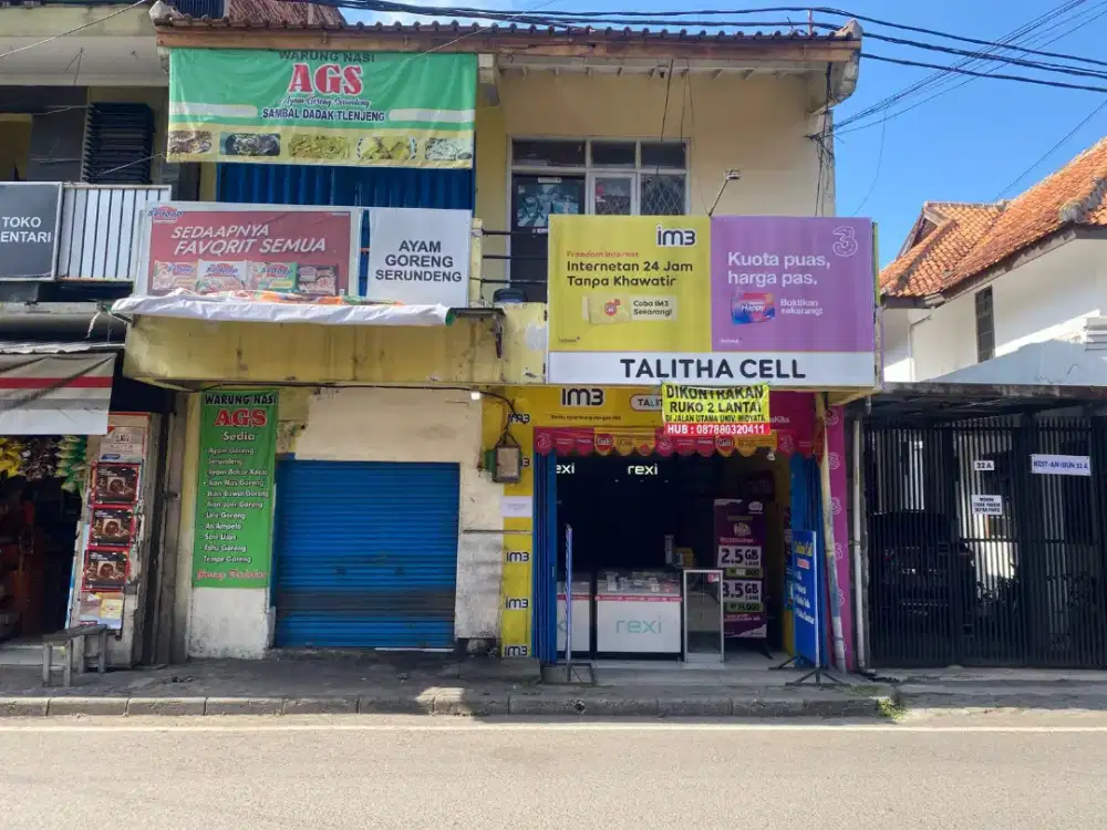 Disewakan ruko 2 lantai dekat kampus widyatama bandung