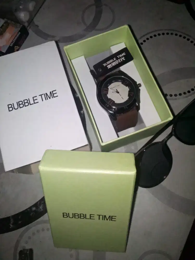 Jam tangan unisex bonus tas laptop