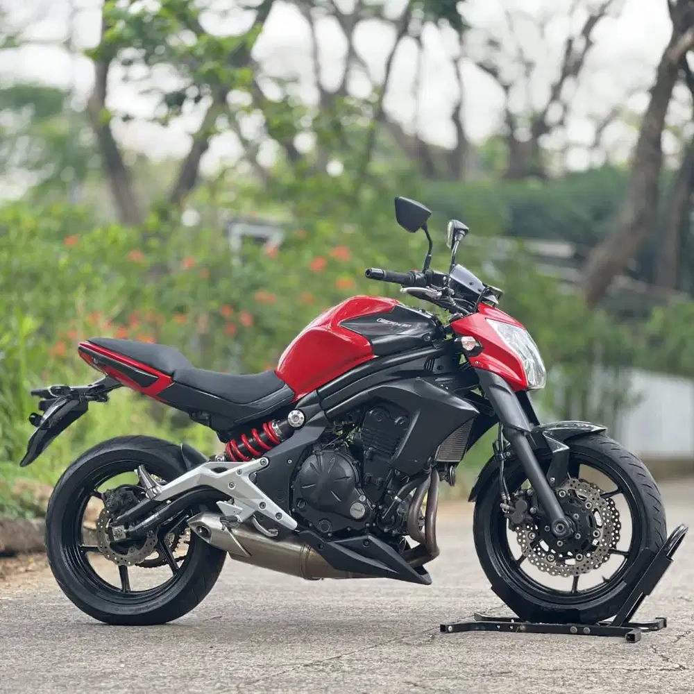 KAWASAKI ER6N MERAH 2012 KM 15K PAJAK PANJANG LIKE NEW