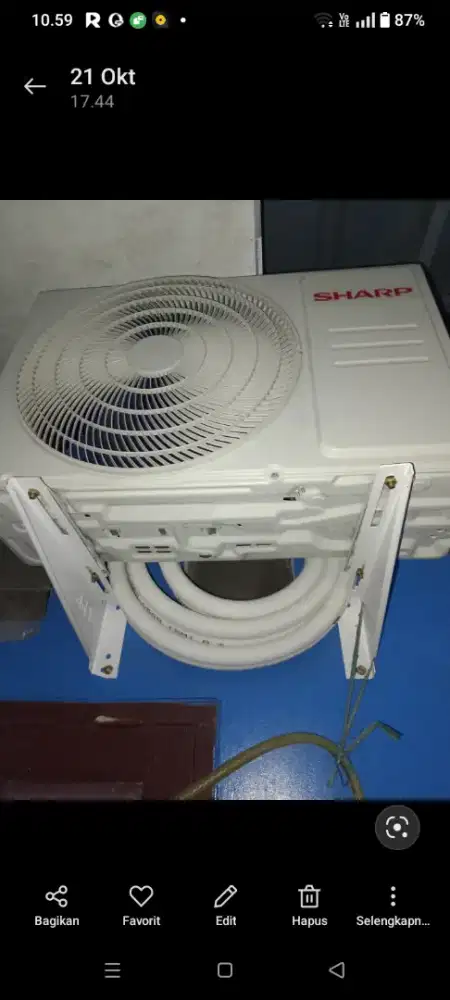 Jual AC Sharp setengah PK pemakaian belum lama