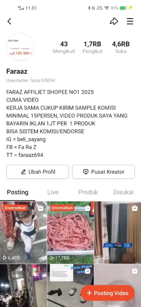 affliet shopeee butuh sebanyak banyaknya