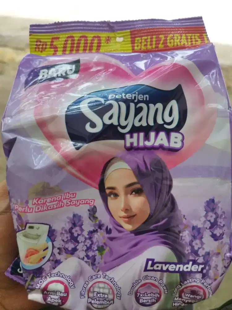 Deterjen Sayang Hijab Bubuk 220g Per 3 pack