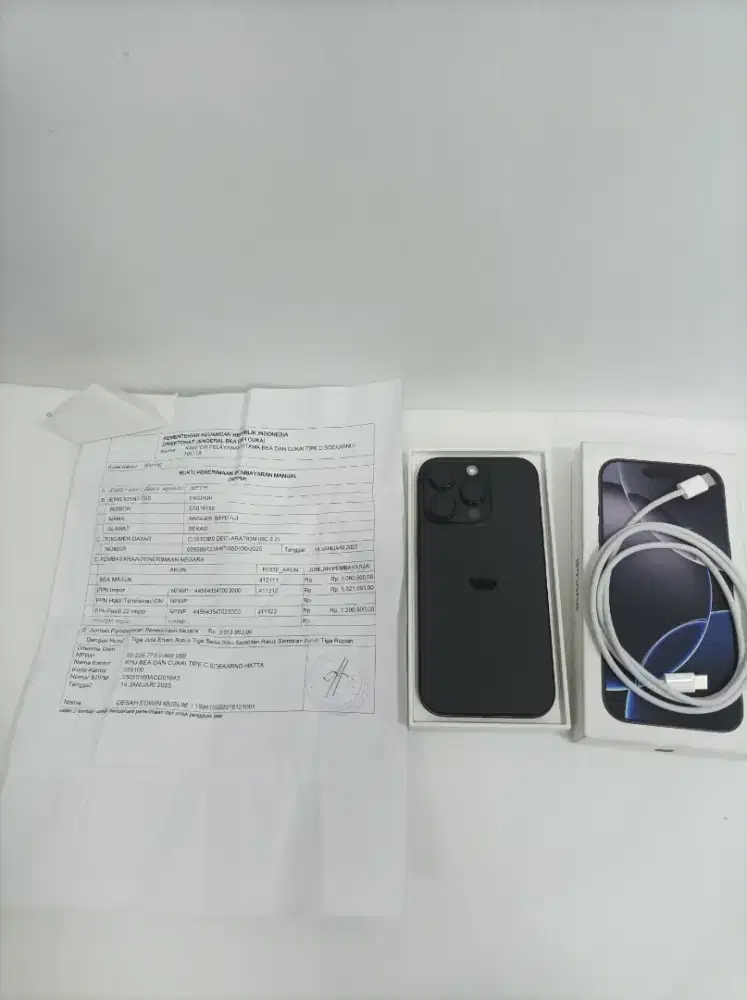 iPhone 16 pro 256. Inter Beacukai