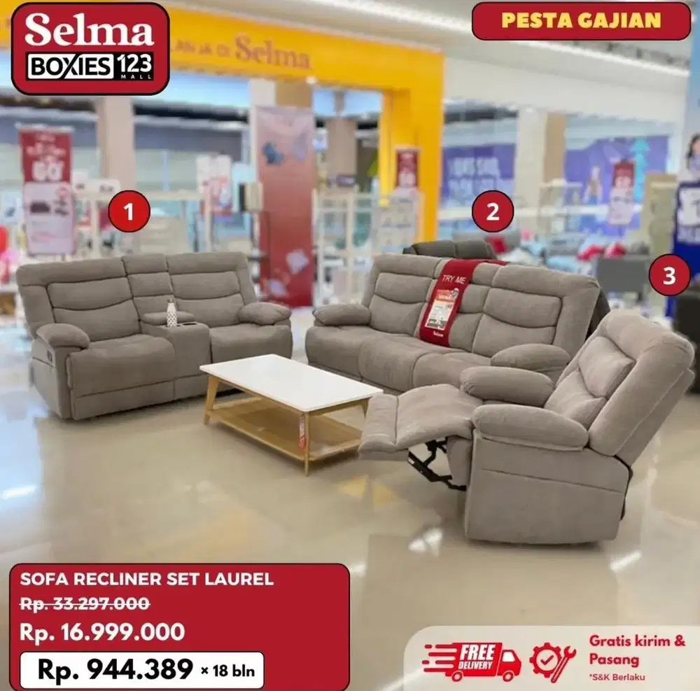 SOFA SET SULTAN BY SELMA