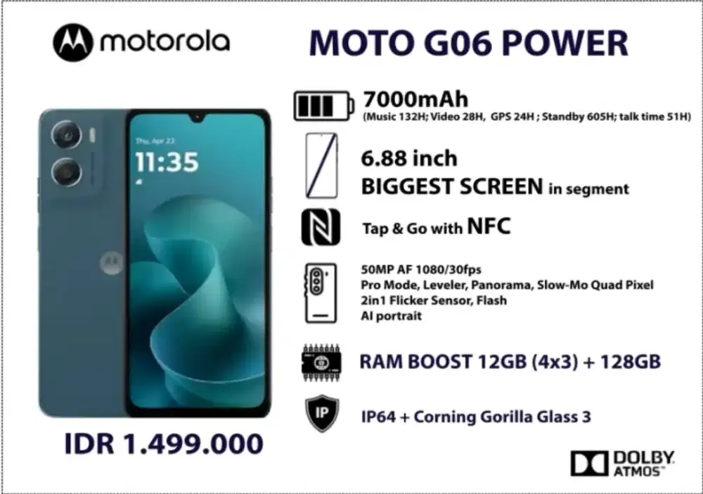 Motorola G06 power