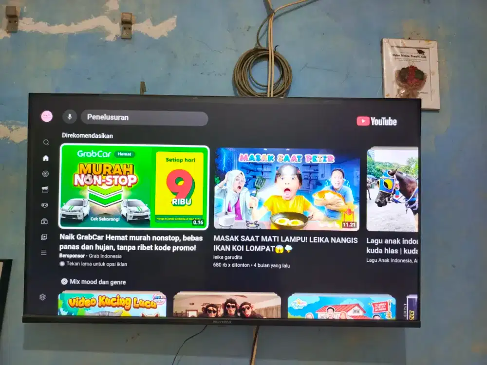 Tv Bekas TV POLYTRON Smart Cinemax Google TV 43 Inch