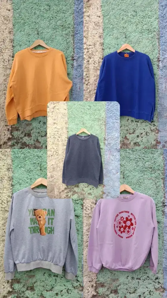 Crewneck Sweater Polos Motif