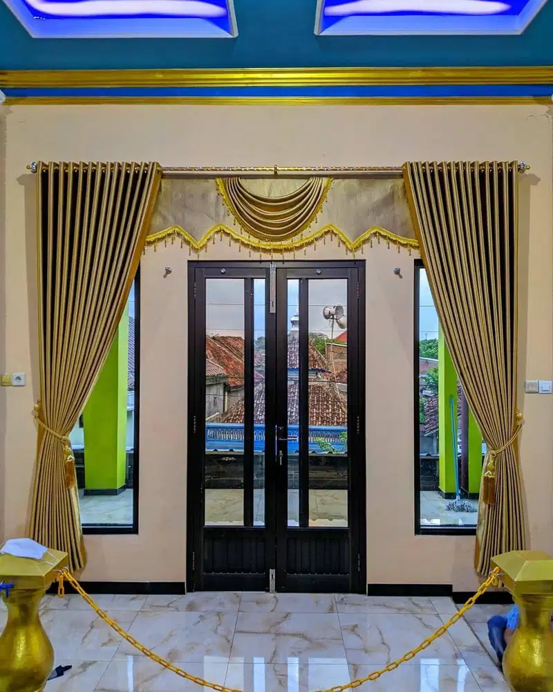 Pusat Tirai Gorden Jendela Gordyn Mewah Hordeng Model Terbaru Murah