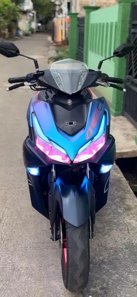 TT/DIJUAL CEPAT!! YAMAHA AEROX GEN 2 CYBER CITY MODIF GANTENG KEY 2