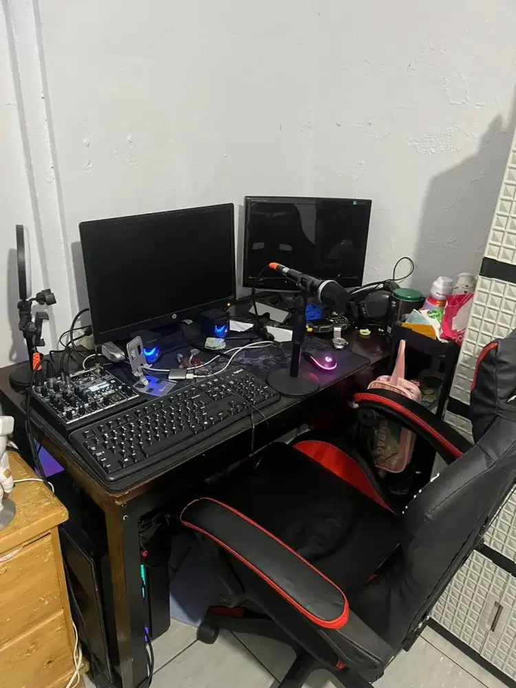 Komputer pc gaming live streaming fullset