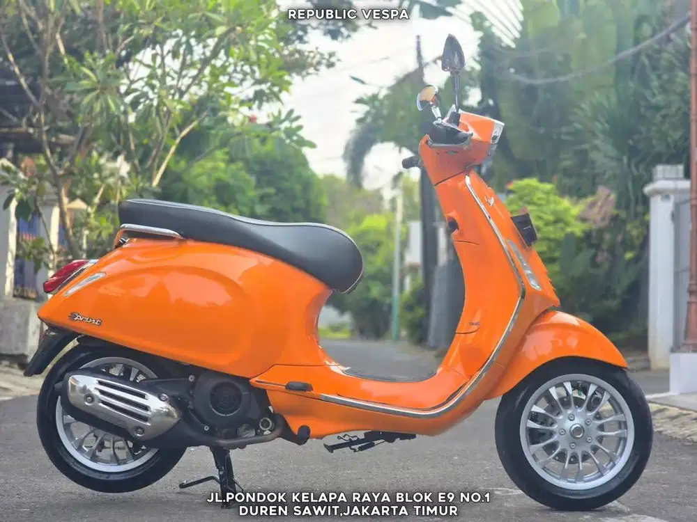 PIAGGIO VESPA SPRINT 150 IGET ABS TH 2018 WARNA ORANGE Perfect Conditi