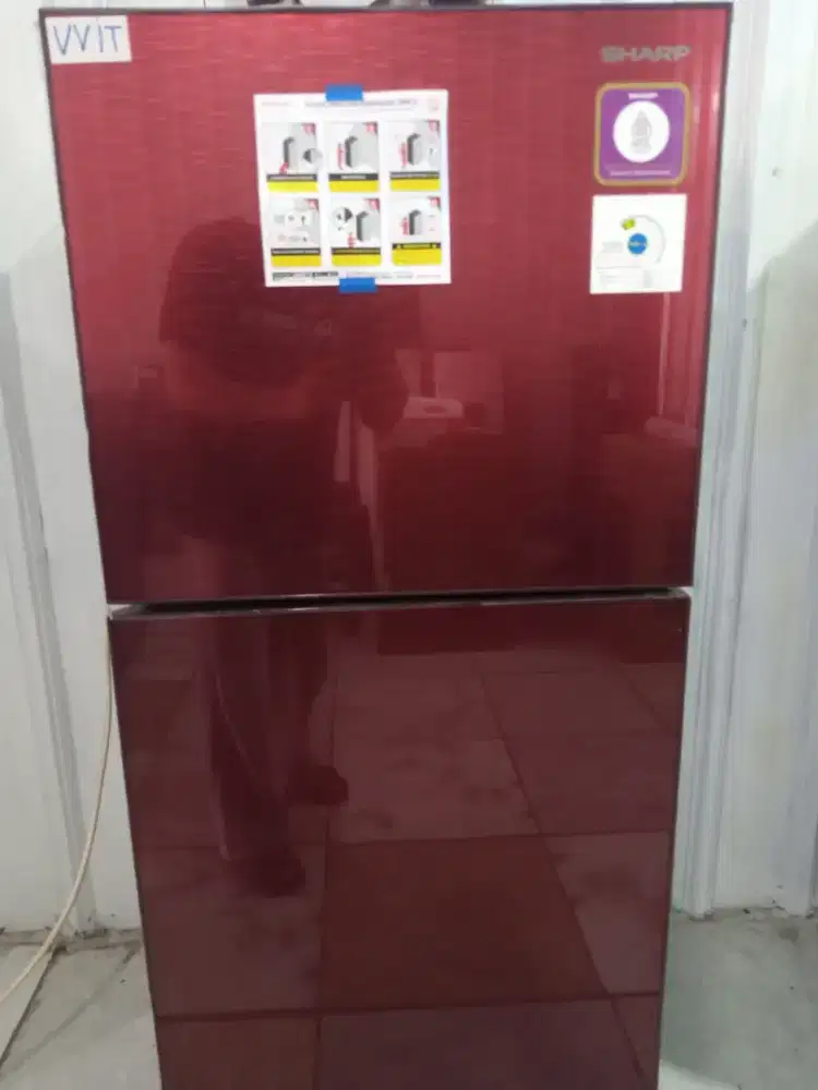 Kulkas Sharp 2 pintu unit baru