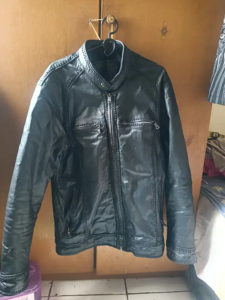 Jaket kulit asli ukuran M