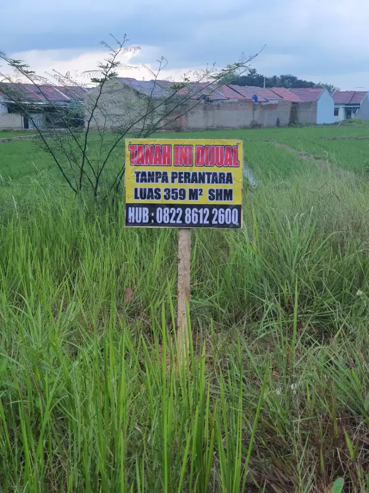 BU segera... !!! Dijual tanah SHM luas 359 m2