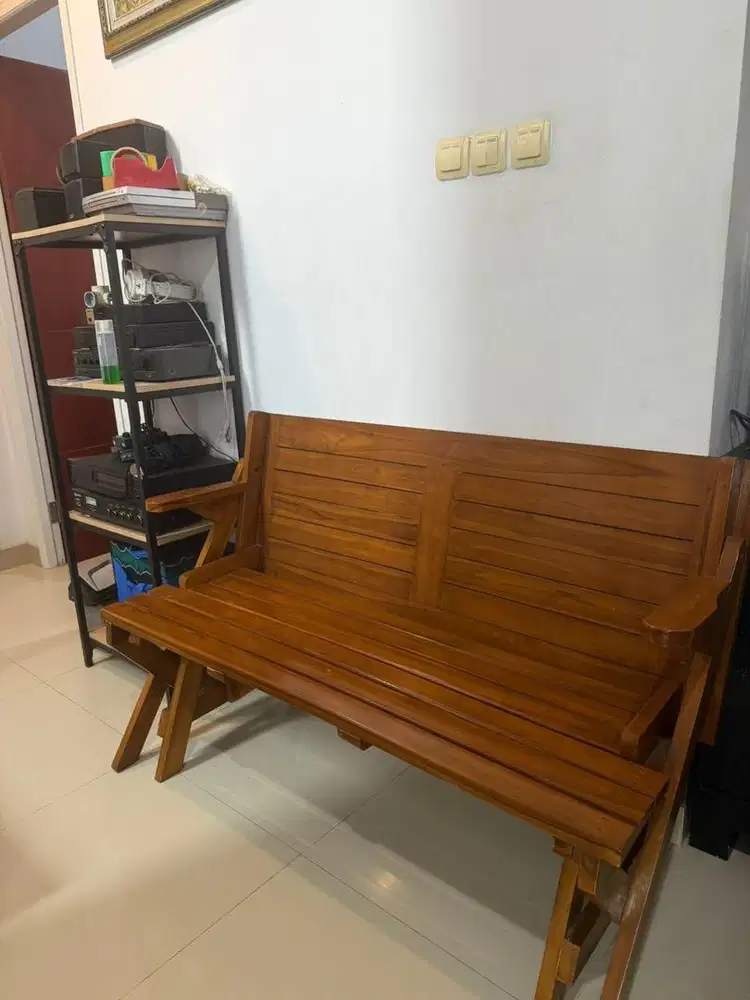 Dijual Meja Jati lipat 2 fungsi