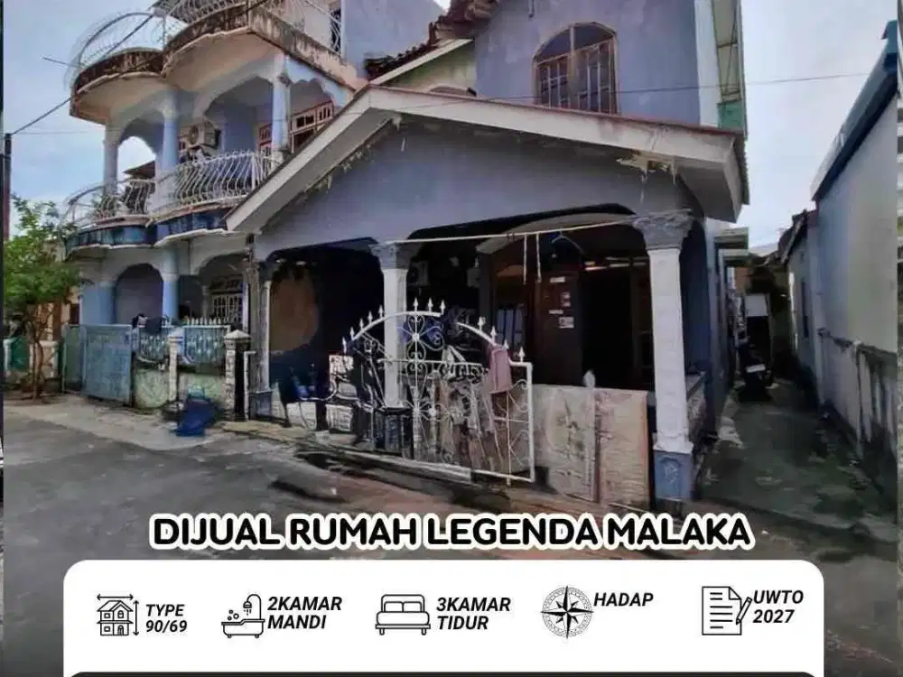 Dijual Rumah legenda malaka batam center