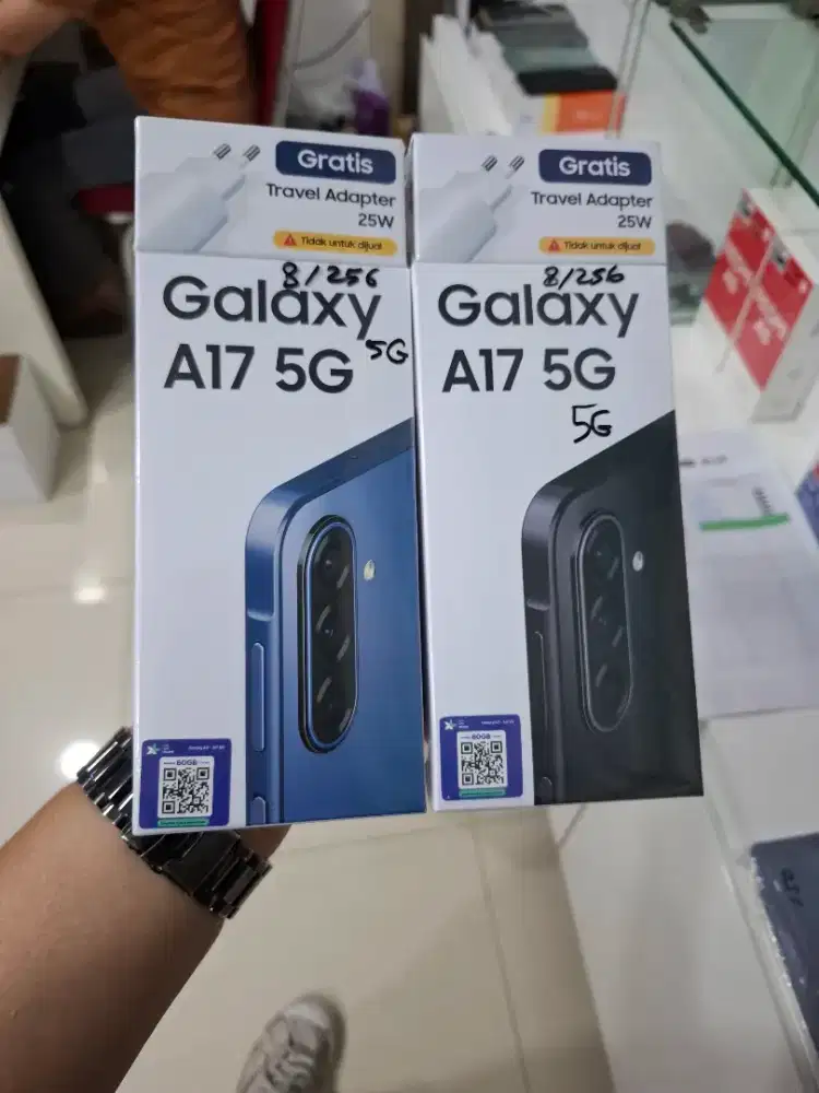NEW SAMSUNG A17 5G 8/256GB FREE ADAPTER ORI GARANSI RESMI