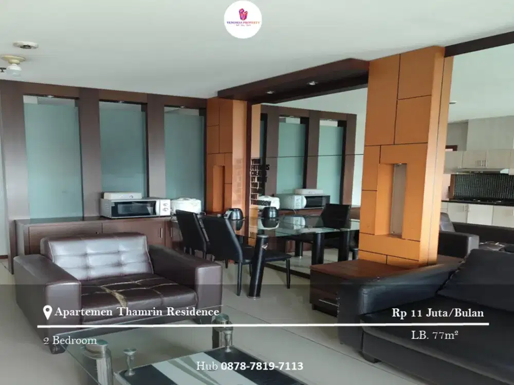 Disewakan Apartement Thamrin Residence Unit Premiere 2BR Full Furnished