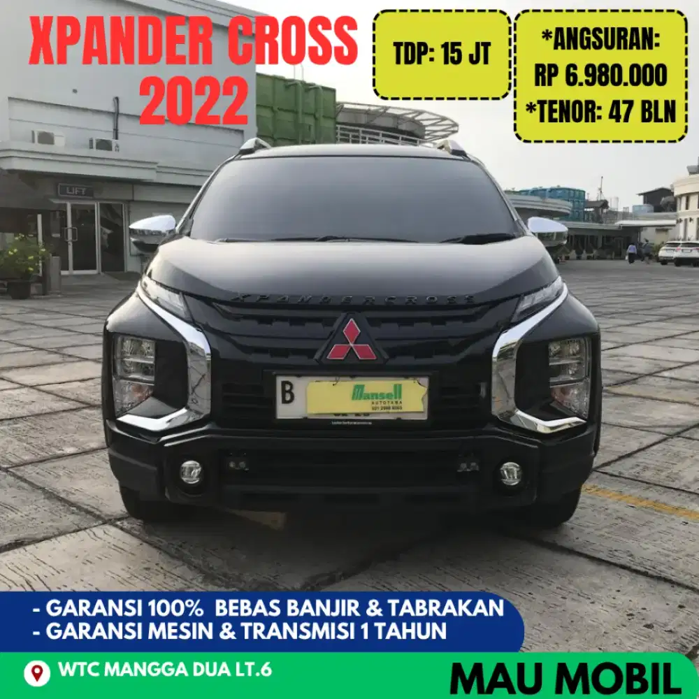 TDP 15JT, Xpander Cross 2021/2022/2023/2024 Hitam, KM 60rb