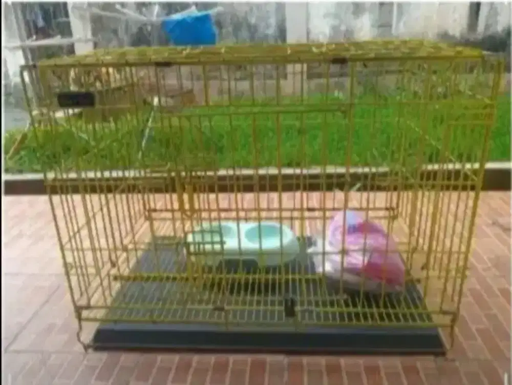 Kandang Kucing Lipat Baja Like New