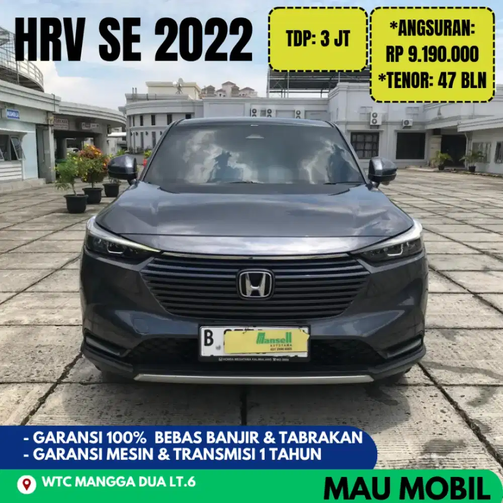 TERMURAH TDP 3JT, HRV SE 2022/2023 Abu Metalik, KM 50rb