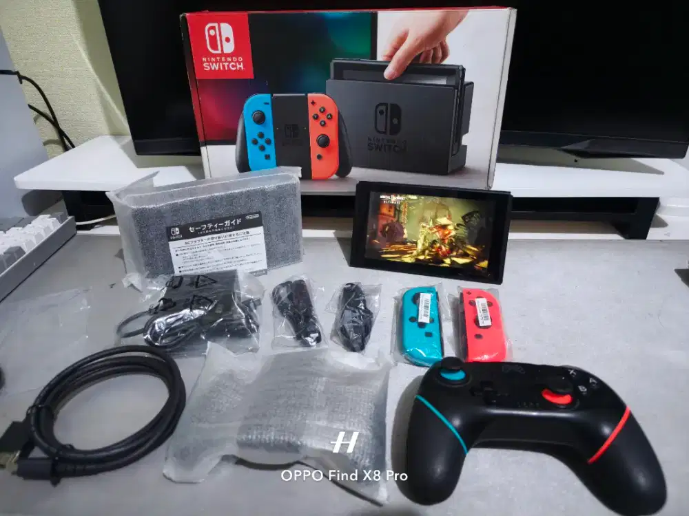 Nintendo switch fullset mulus + 128Gb full games