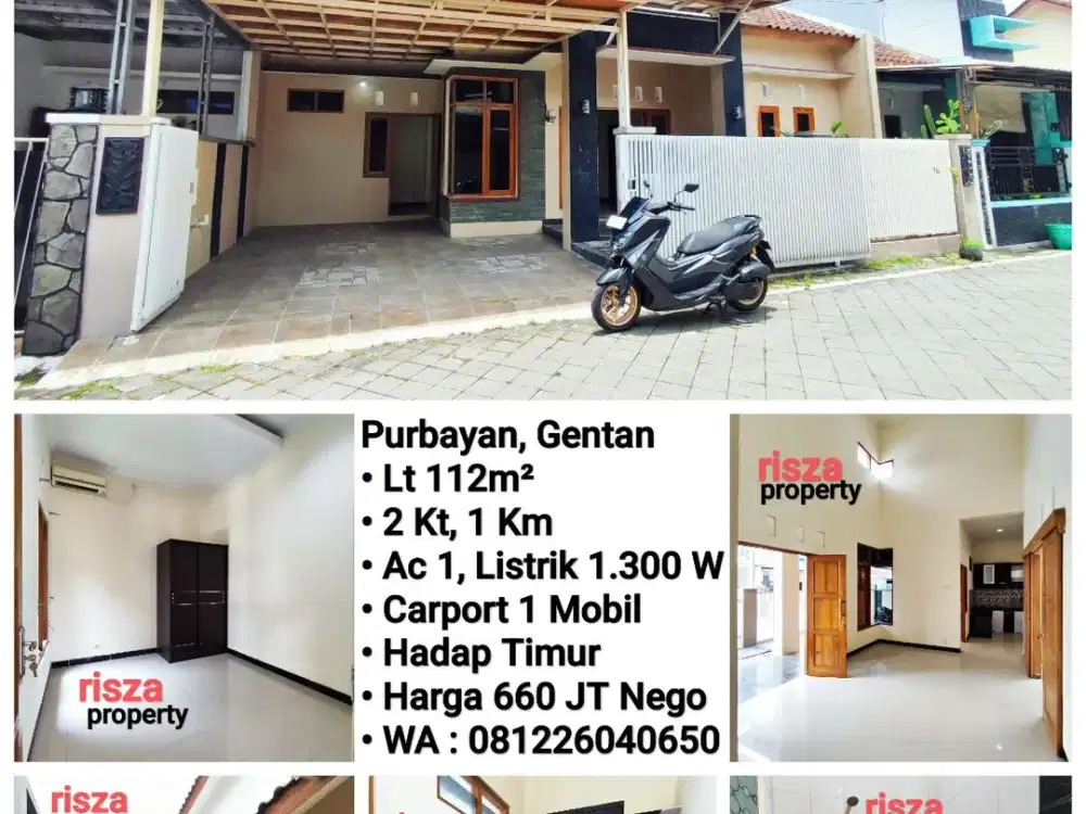 Jual Rumah Siap Pakai Area Purbayan Gentan, Dekat Laweyan, Purwosari