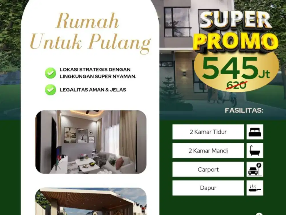 Cluster Eklusife Kawasan Strategis Sayap Cipageran Cimahi 500 jtan