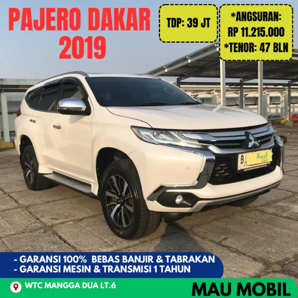 Pajero Dakar 2019/2020 Putih, KM 70rb