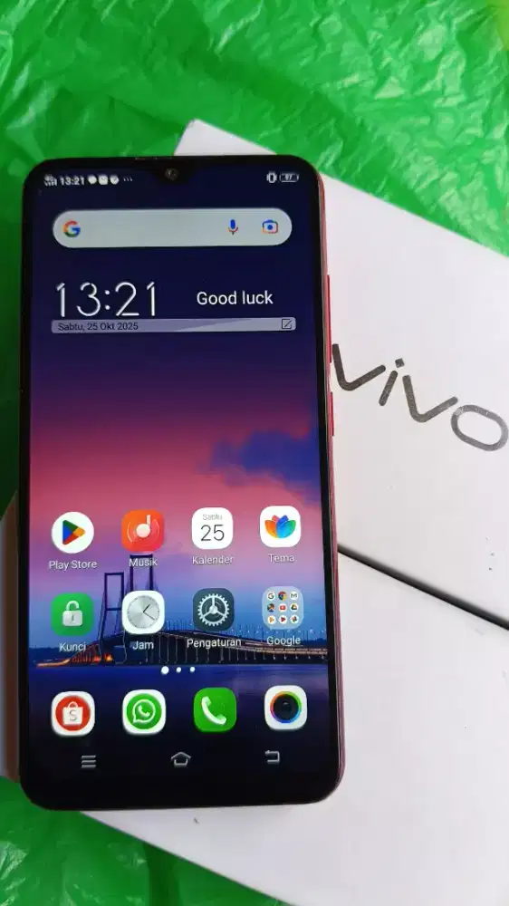 jual hp vivo layar terang amoled harga 495 ribu siap pakai