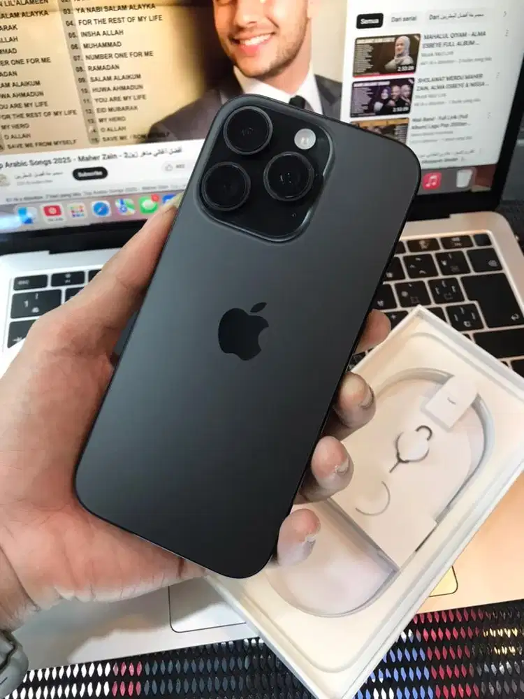 Iphone 16 pro 128gb black second ex ibox bh 100%