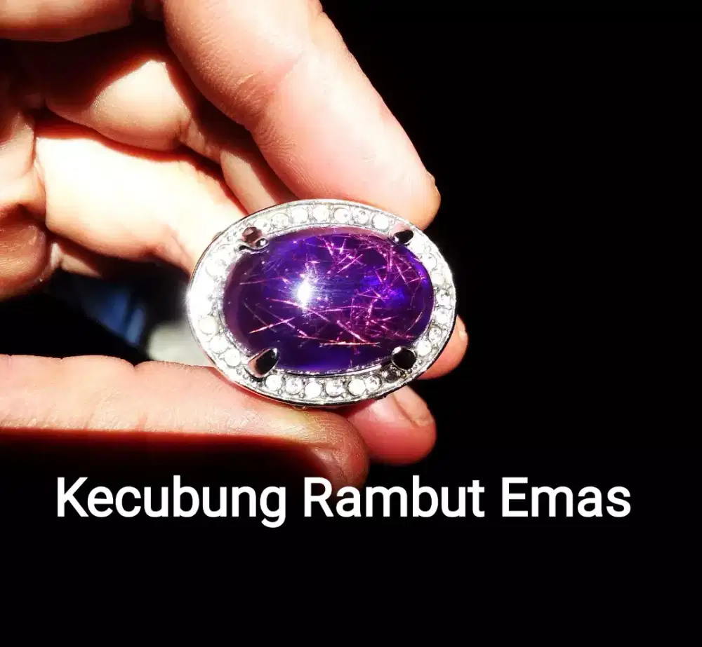 Kecubung Rambut Emas Unik