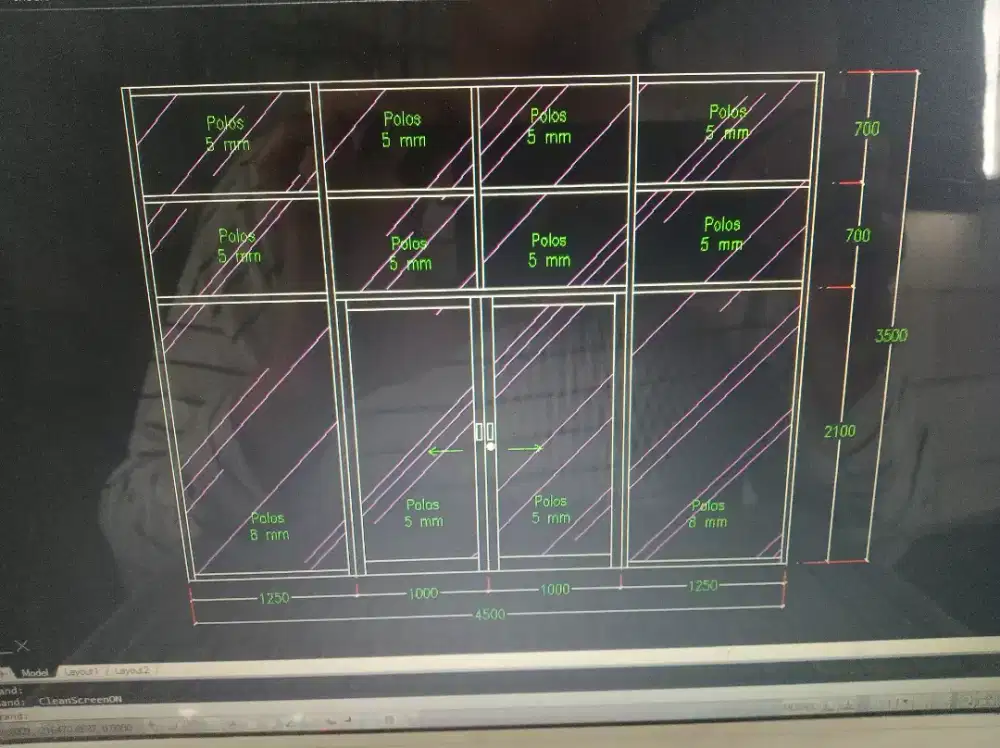 gambar tangan menjadi autocad 2d drafter cad