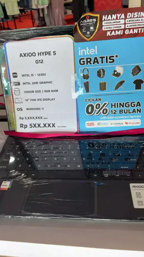 Laptop axio hype 5 g12 promo cicilan ringan tanpa dp