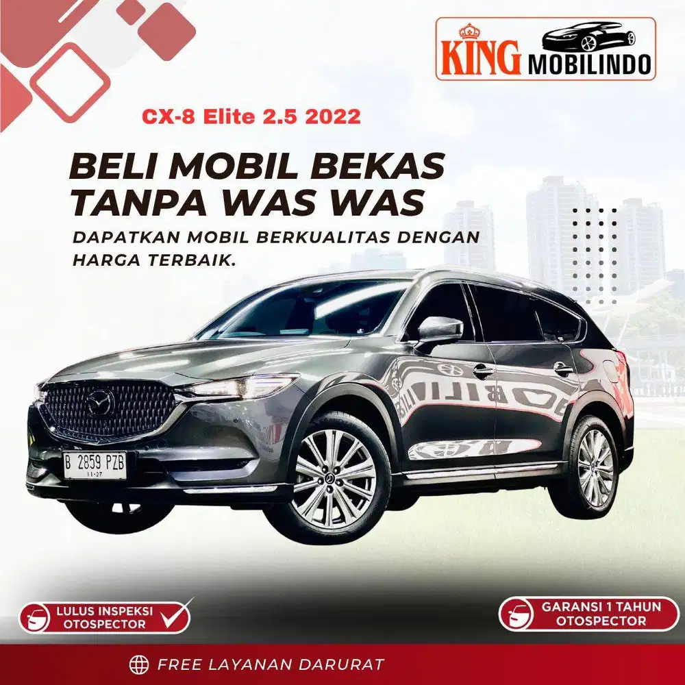 ( km 30rb ) Mazda CX-8 Elite 2.5 AT 2022, Garansi 1 Tahun