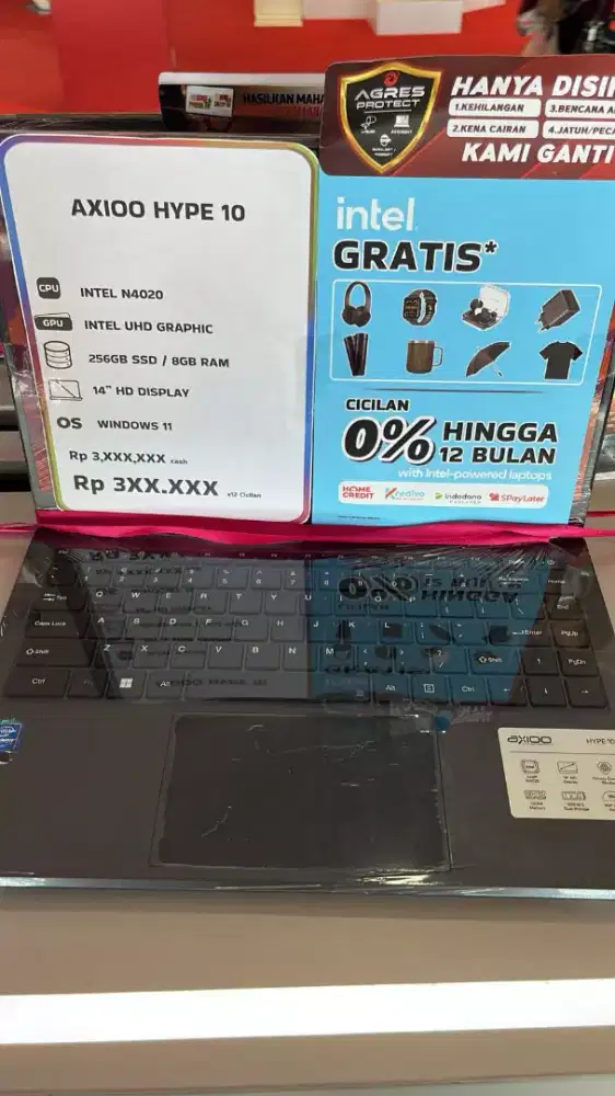 Laptop axio hype 10 promo cicilan ringan tanpa dp
