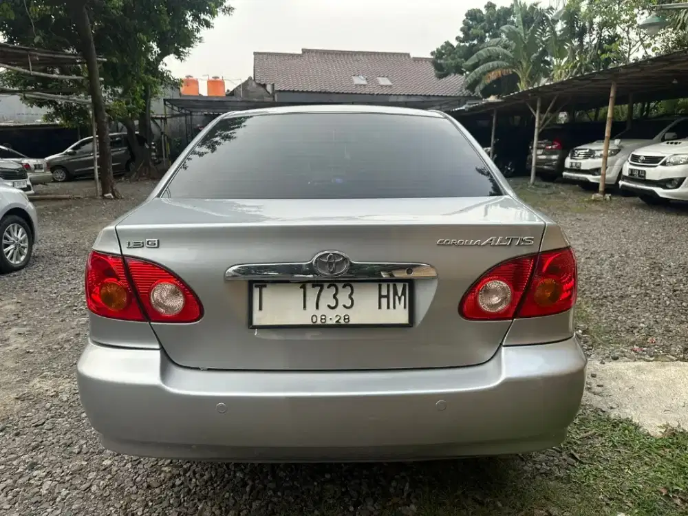 TOYOTA COROLLA ALTIS G MANUAL 2001