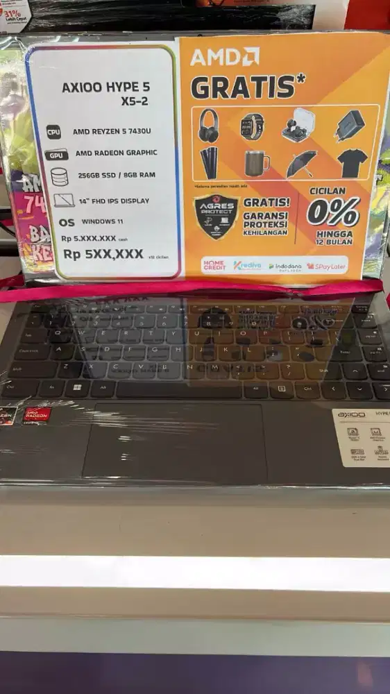 Laptop axio hype 5 X5-2 promo cicilan ringan tanpa dp