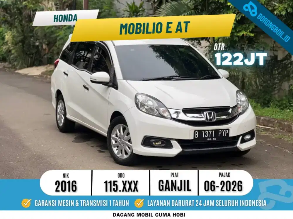Honda Mobilio E AT 2016 putih  SIAP PAKAI