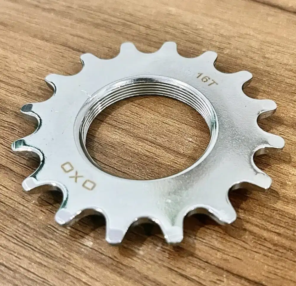 cog gear doltrap steel lock ring fixed gear steel chrome oxo 16T