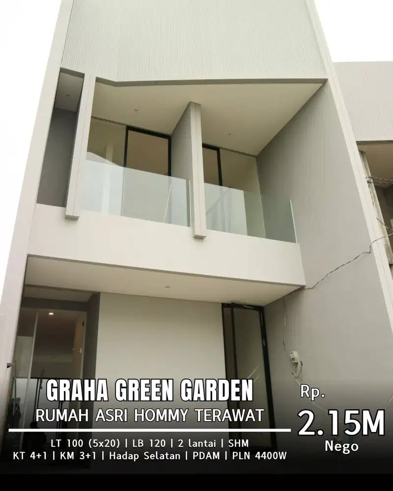 Strategis Surabaya BARAT Gress Minimalis Siap Huni GRAHA GREEN GARDEN