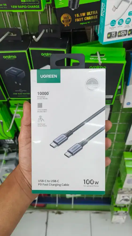 KABEL DATA TYPE C TO C 100W UGREEN