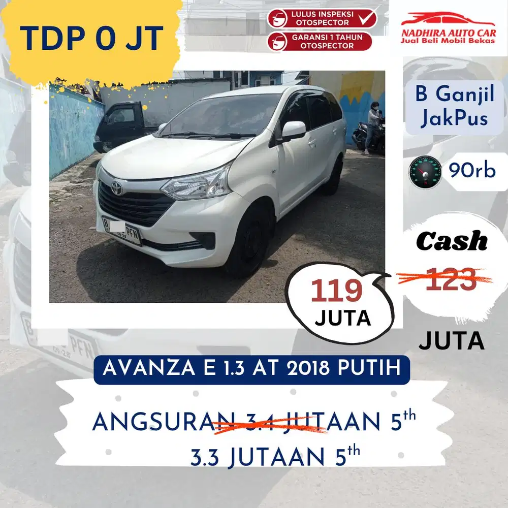 Toyota Avanza 2018 Bensin