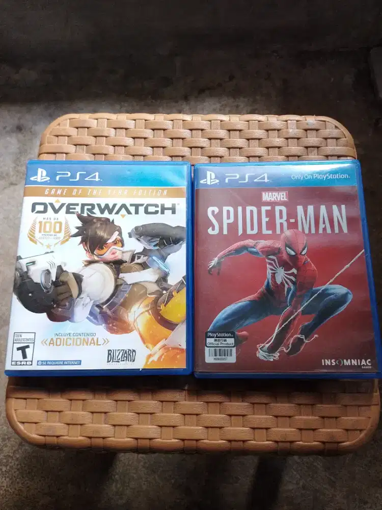 Jual Cepat BD PS4/PS5: Marvel's Spider-Man & Overwatch GOTY Edition